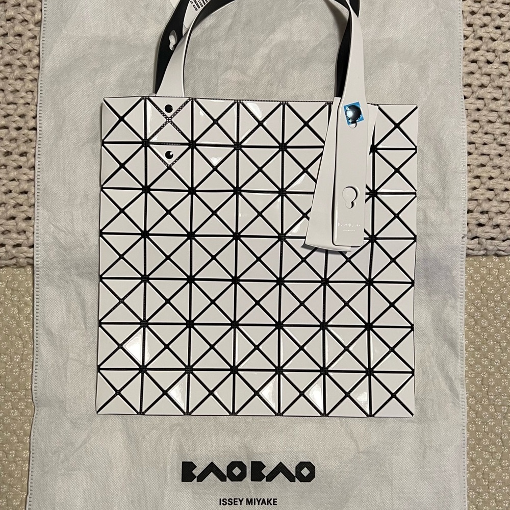 Issey Miyake Black and White Geometric Handbag